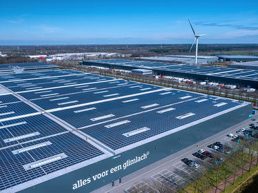 Prologis Tilburg Arial photo with windmill in the background