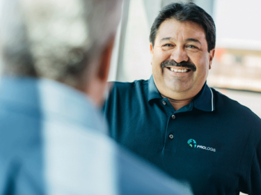 Man in a Prologis polo smiling Man in a Prologis polo smiling